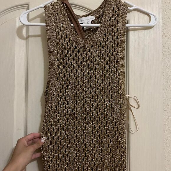 House-of-harlow Women's Gold Dress - Picture 5 of 8